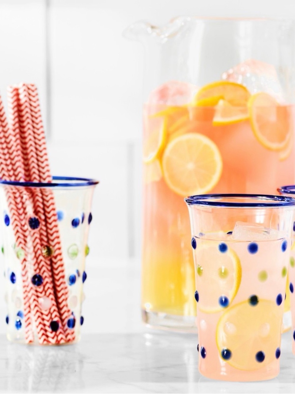 Williams Sonoma AERIN Confetti Tumblers Set of 4